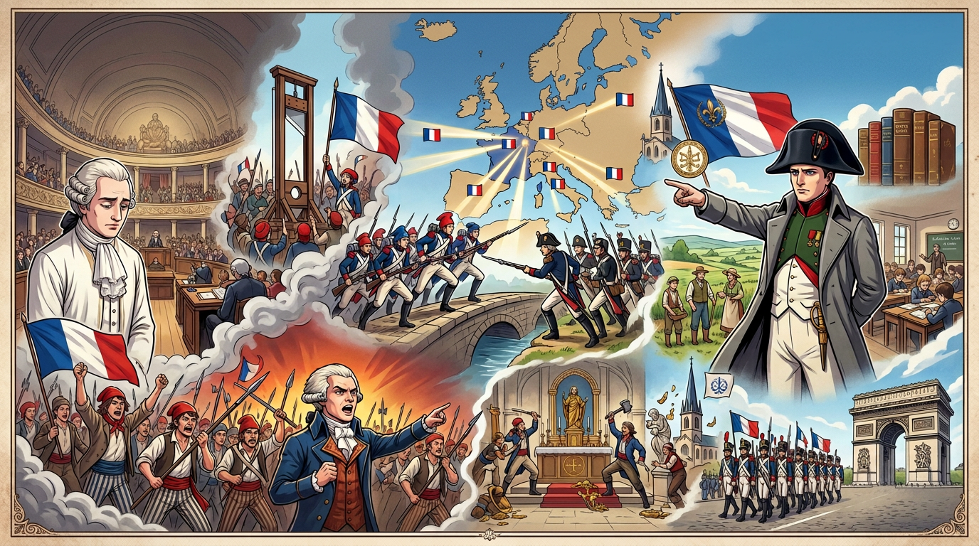 La Révolution française et l&rsquo;Empire : une nouvelle conception de la nation